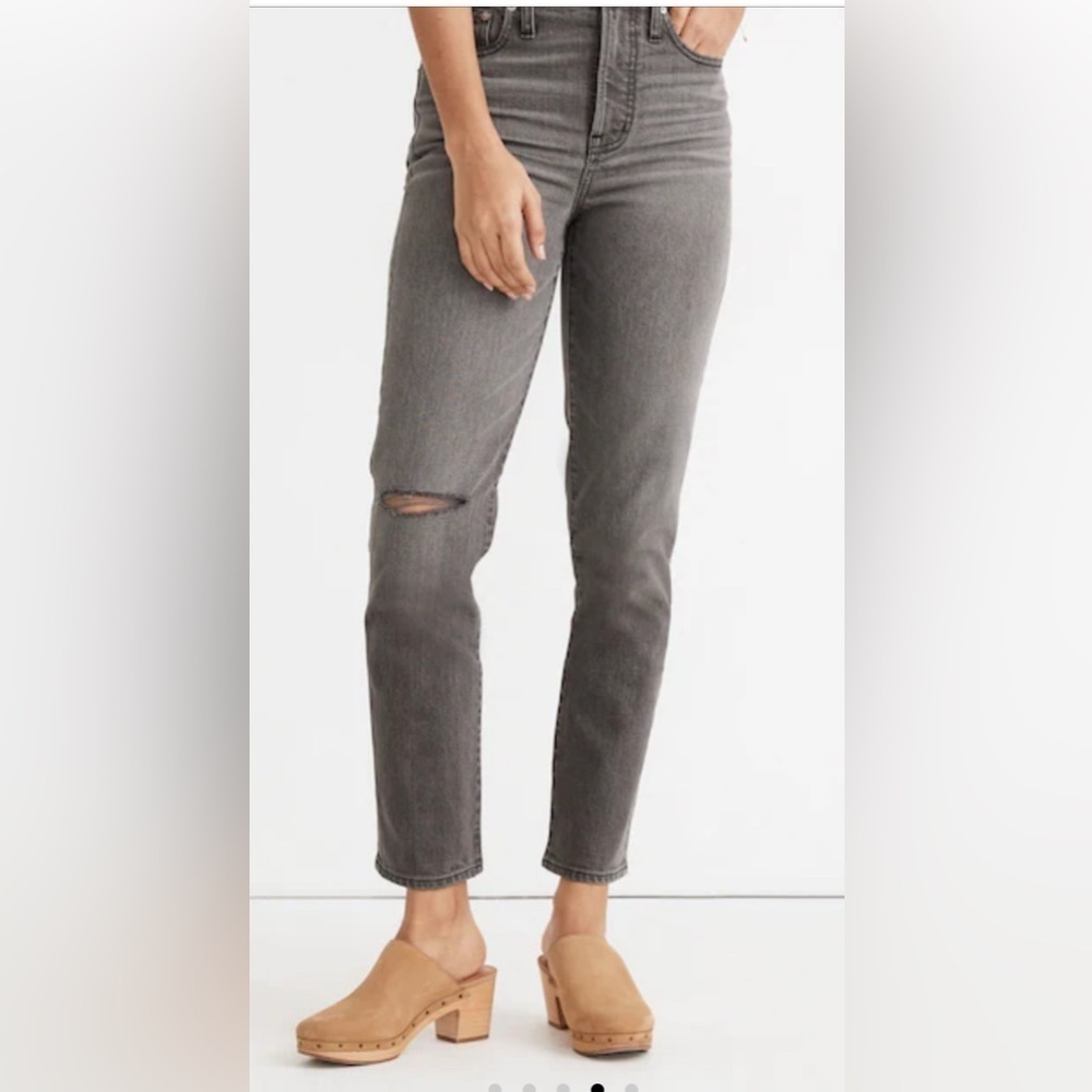 Madewell The Perfect Vintage Jean women’s Sz 26 Connell Wash Ripped Edition Jean